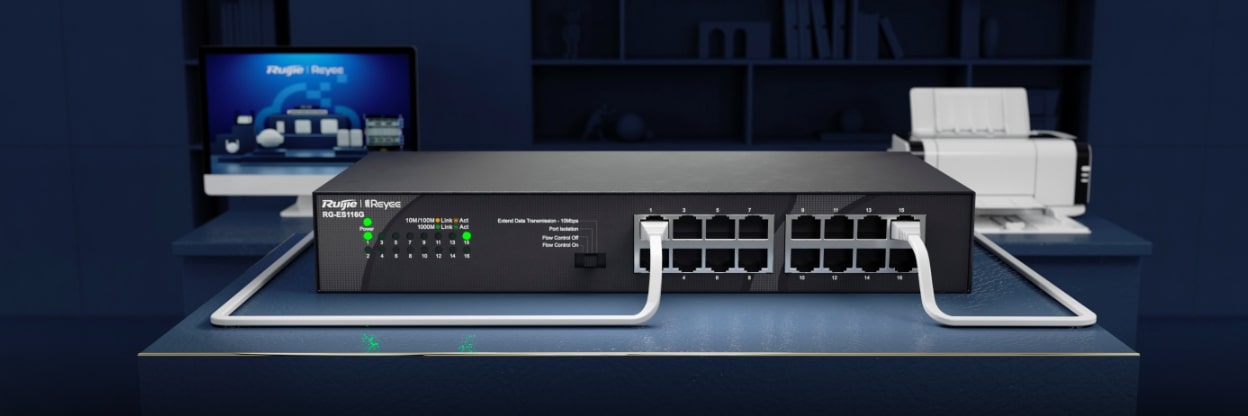 16-Port 10/100/1000Mbps Unmanaged Desktop Switch