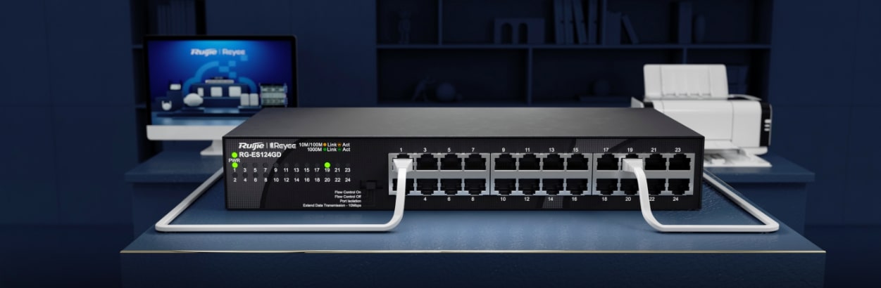 24-Port 10/100/1000Mbps Unmanaged Desktop Switch