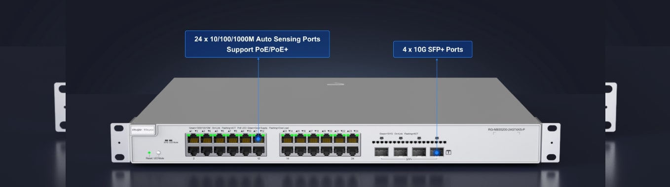 24-port Gigabit Layer 3 Cloud Managed PoE Switch