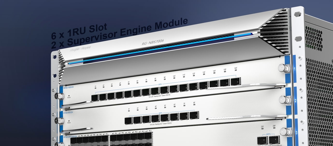 Reyee First Chassis Switch Designed for SMB