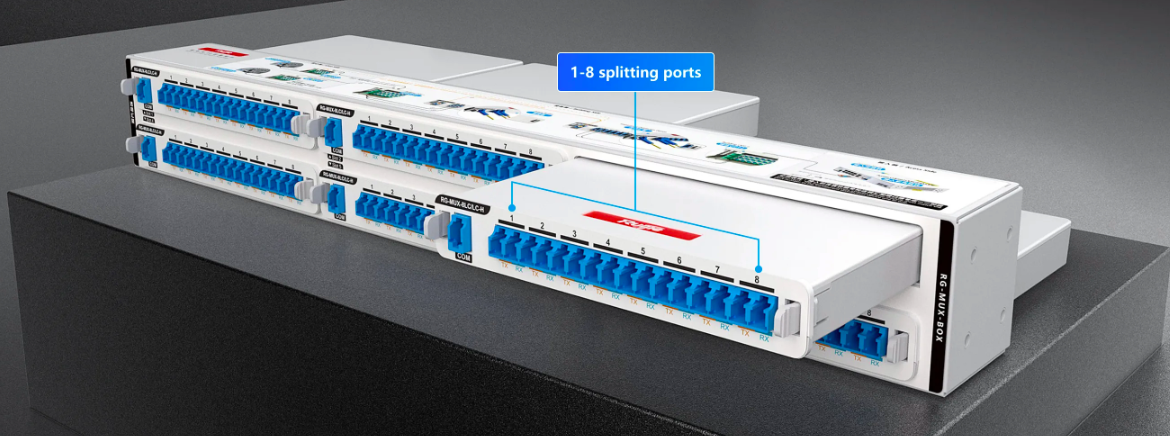 8-port transparent distribution device