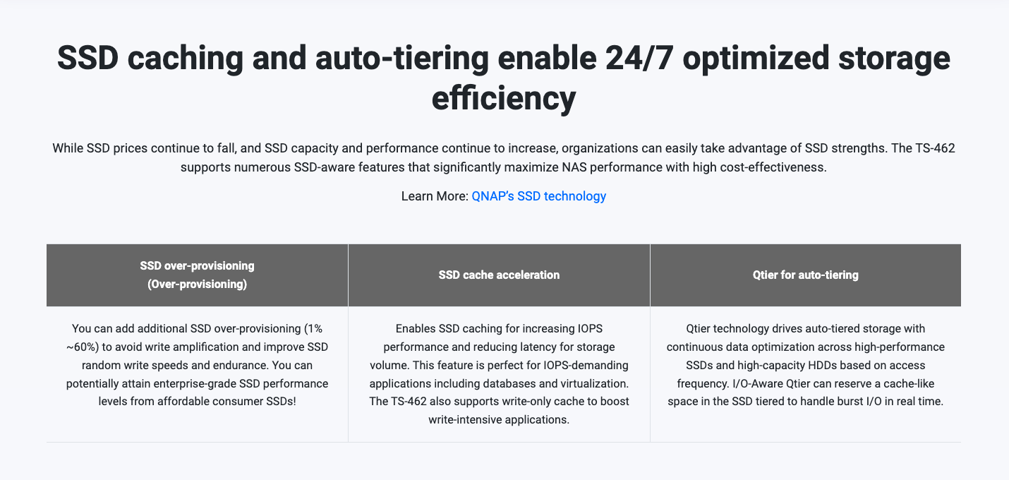 SSD caching