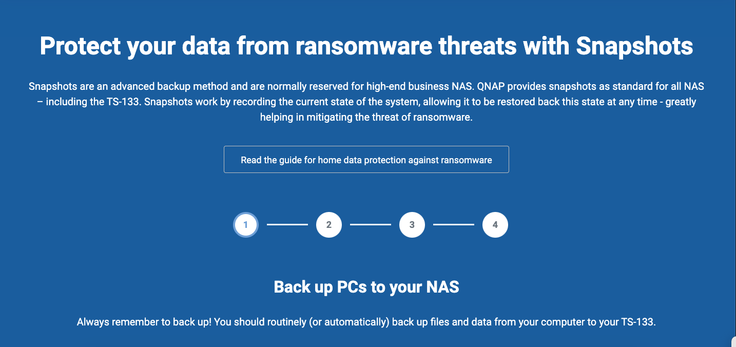 ransomware threats with snapshots